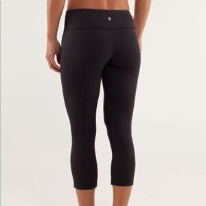 NEW Lululemon Wunder Under Crop Legging 19" in Black size 4